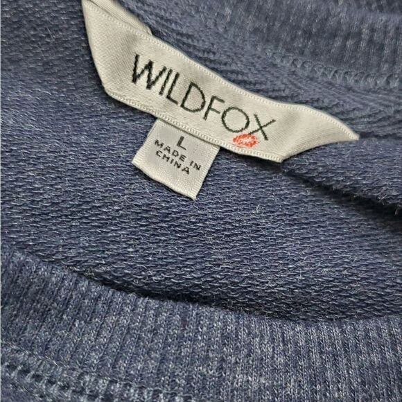 Wildfox Blue Social Sweatshirt - Picture 5 of 6